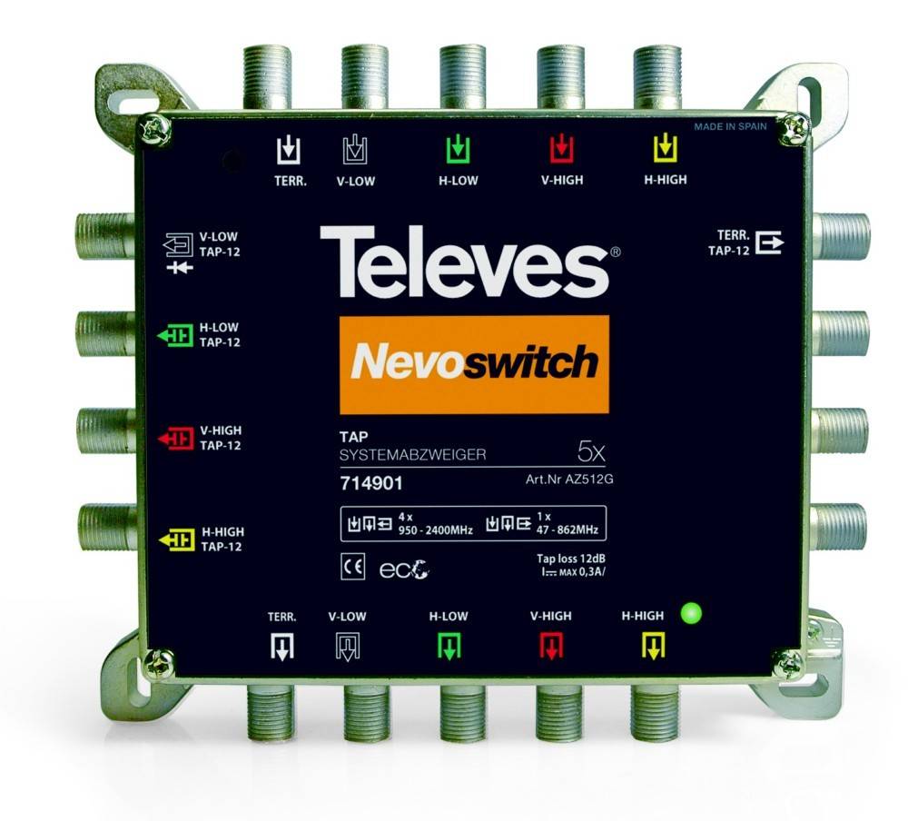 Televes Abzweiger 5f. Guß AZS512G