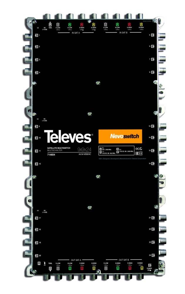 Televes Multischalter 9 in 24 Guß MS924C