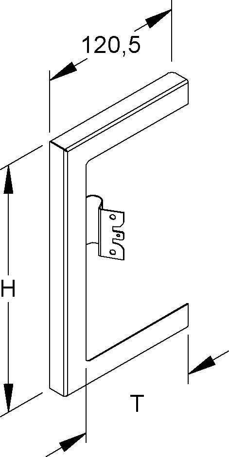 Niedax GK-Wandabschlussblende DWBL 170T100 W