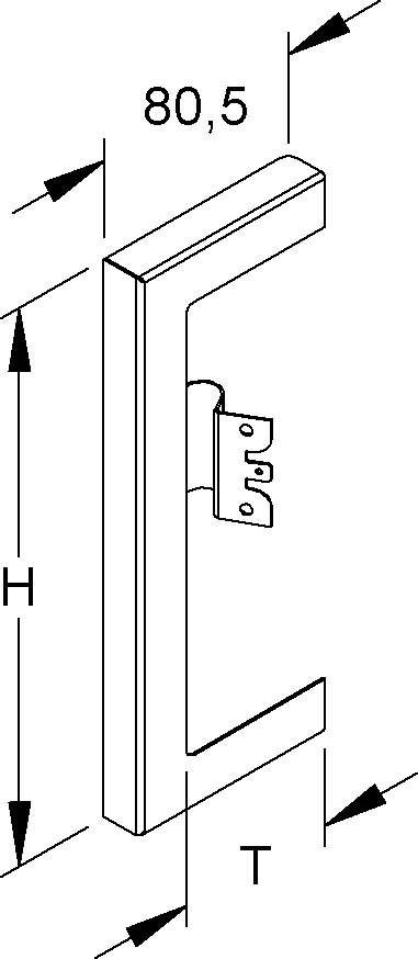 Niedax GK-Wandabschlussblende DWBL 170T60 WA