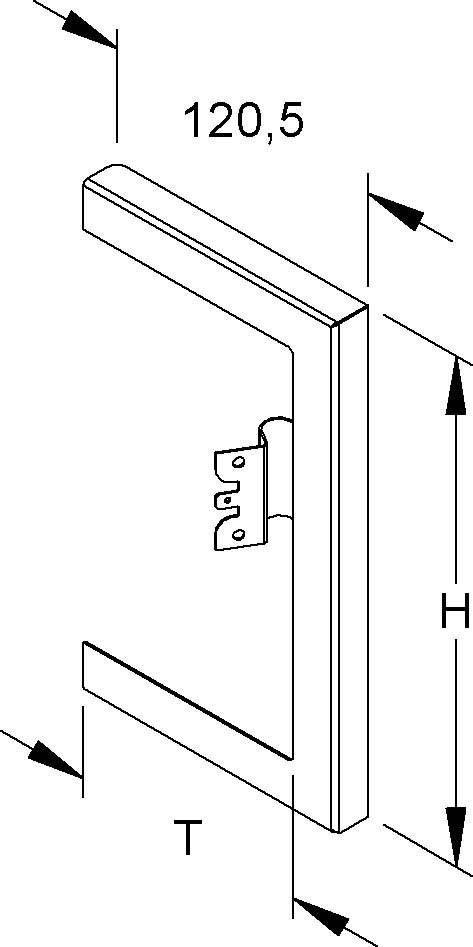 Niedax GK-Wandabschlussblende DWBR 170T100 L