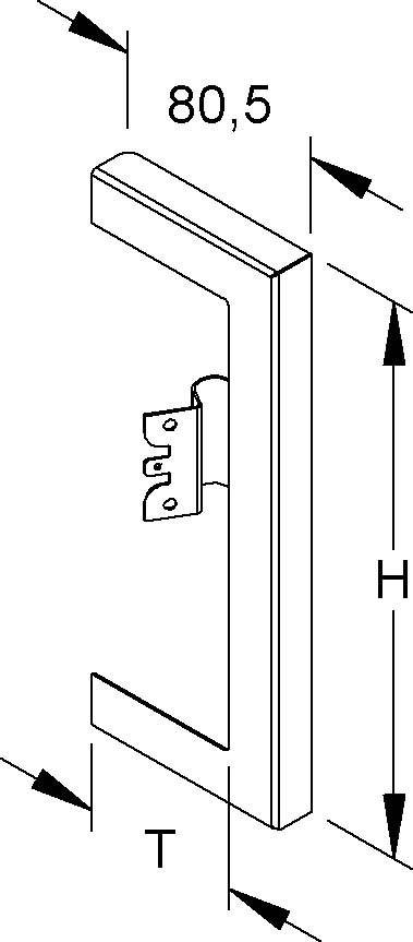 Niedax GK-Wandabschlussblende DWBR 170T60 S