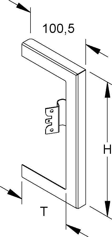 Niedax GK-Wandabschlussblende DWBR 170T80 R