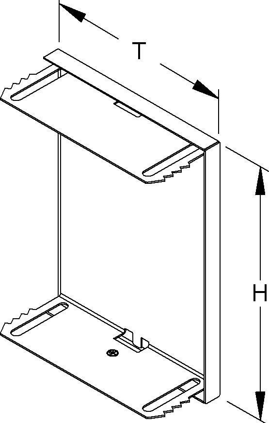 Niedax GK-Endabschlussdeckel GADU 213T100 L