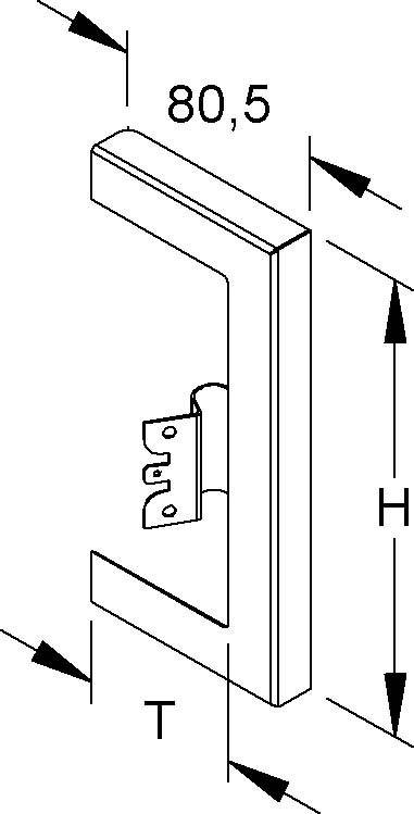 Niedax GK-Wandabschlussblende GWB 110T60 WA