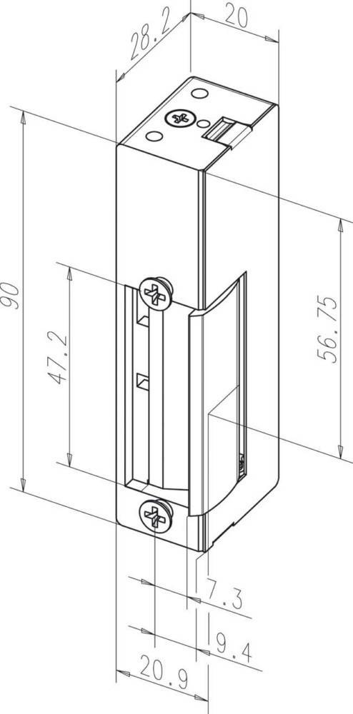 Assa Abloy effeff Elektro-Türöffner 14E---------E31