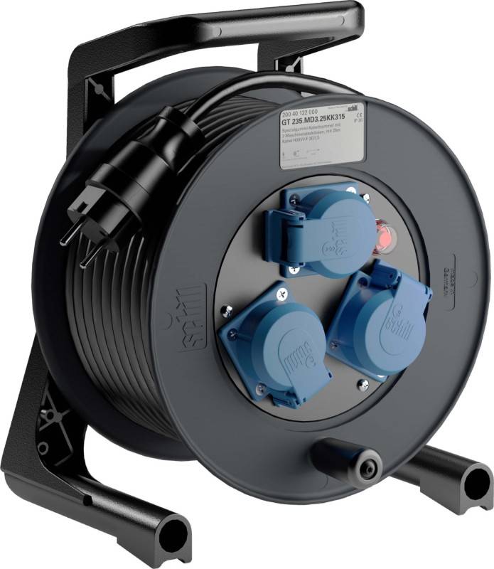 Schill Spezialgummi-Kabeltrommel GT 235.MD3.25KK315