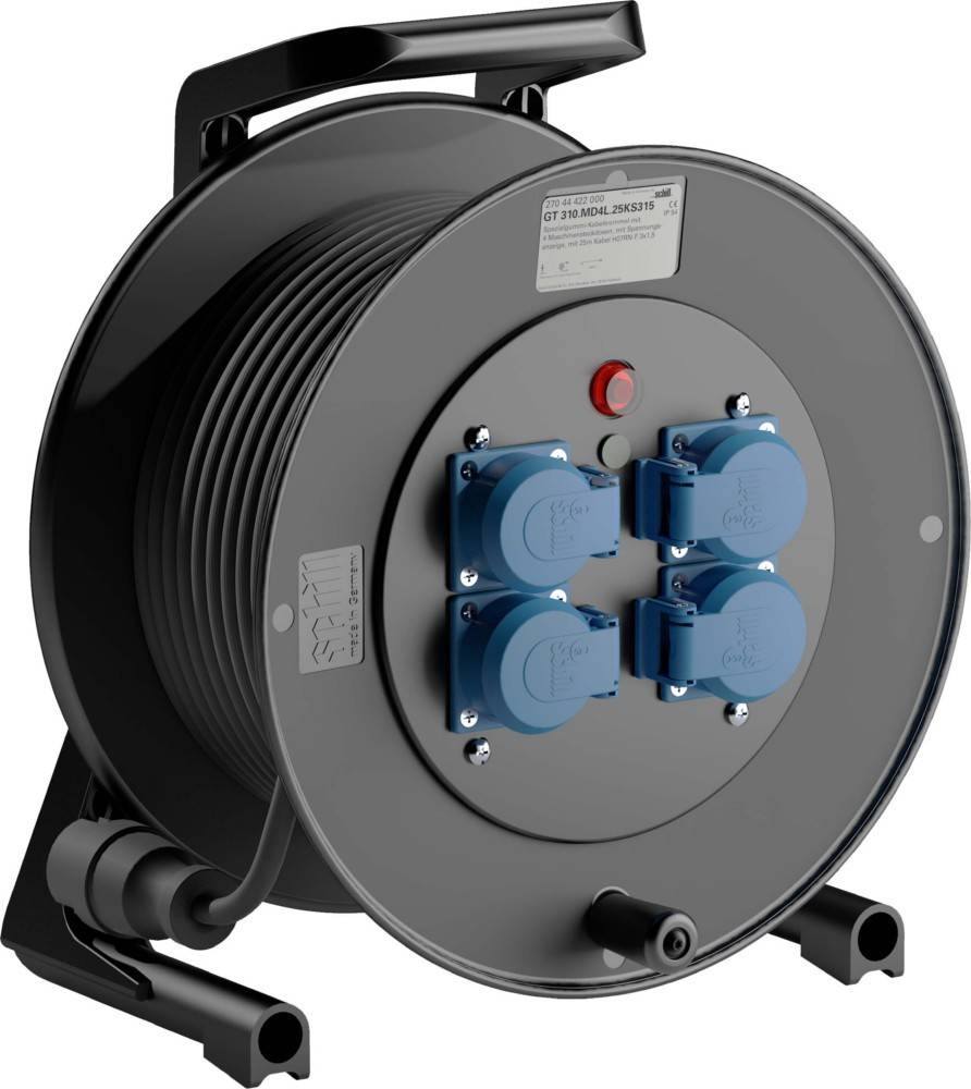 Schill Spezialgummi-Kabeltrommel GT 310.MD4L.25KS315