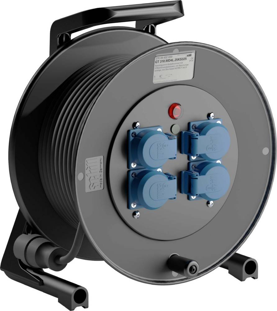 Schill Spezialgummi-Kabeltrommel GT 310.MD4L.25KS325