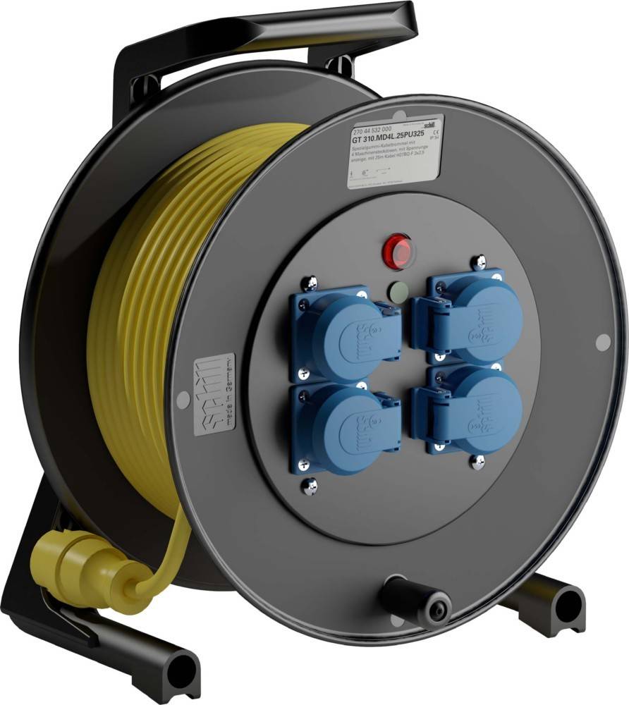 Schill Spezialgummi-Kabeltrommel GT 310.MD4L.25PU325
