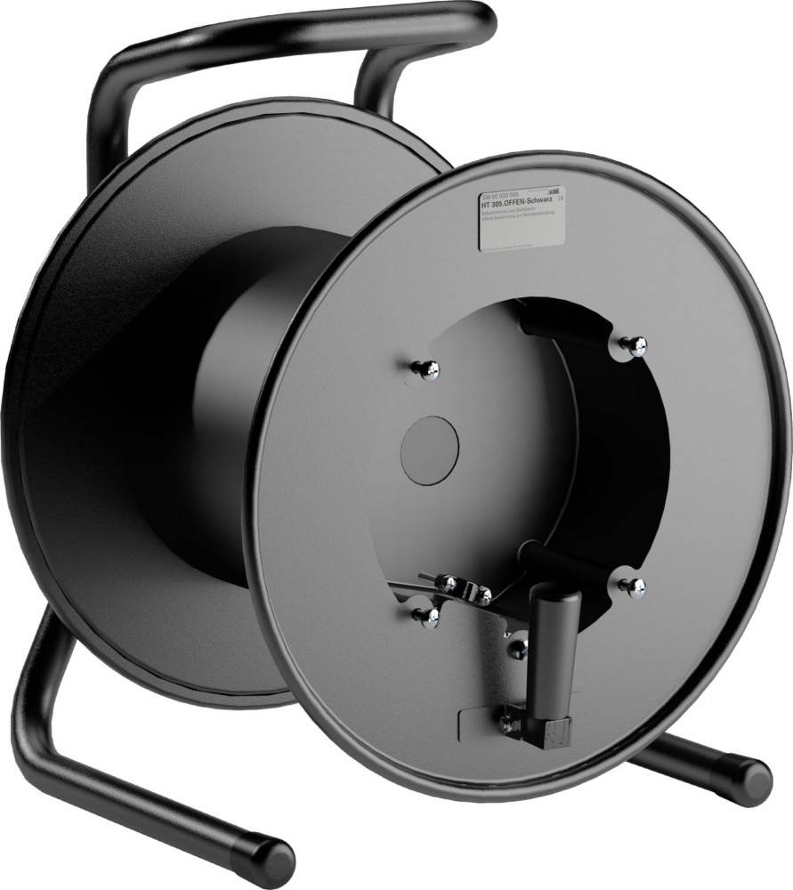 Schill Stahlblech-Kabeltrommel HT 305.OFFEN SCHWAR