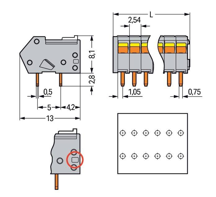 WAGO GmbH & Co. KG Leiterplattenklemme 218-502