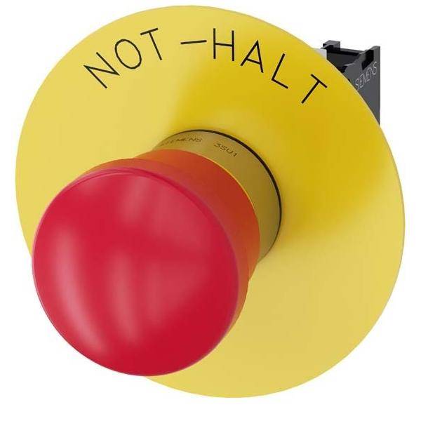 Siemens Dig.Industr. Not-Halt-Pilzdrucktaster 3SU1150-1HA20-1CH0