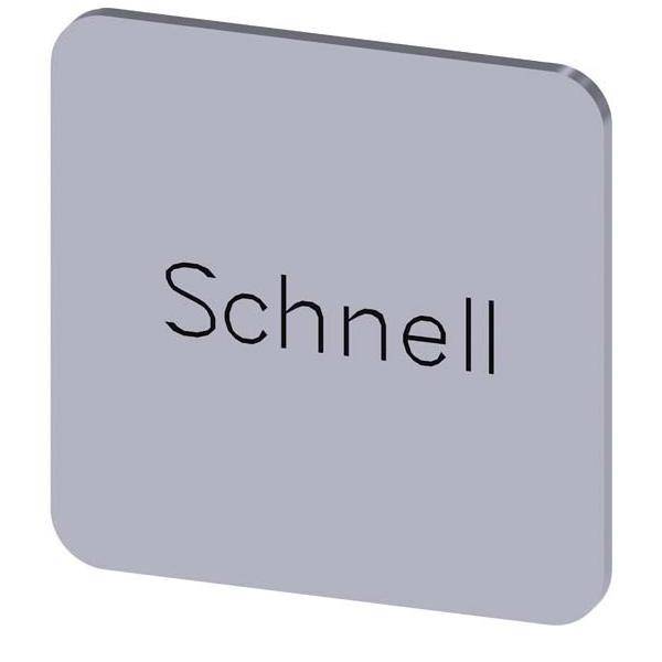 Siemens Dig.Industr. Bezeichnungsschild 3SU1900-0AF81-0AM0