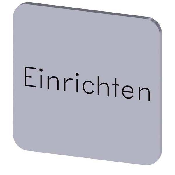 Siemens Dig.Industr. Bezeichnungsschild 3SU1900-0AF81-0AR0
