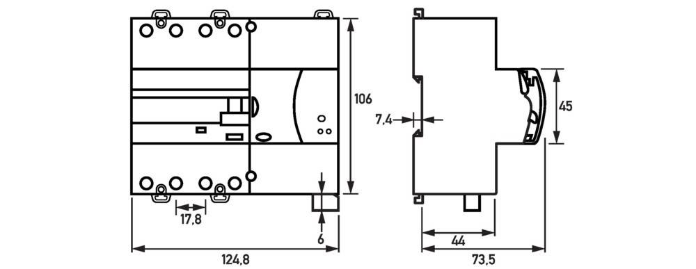 Doepke Fehlerstromschutzschalter DRCCB5 STR040-4/0,3A