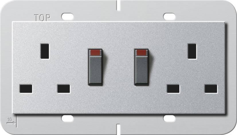 Gira Doppelsteckdose 13A 278326