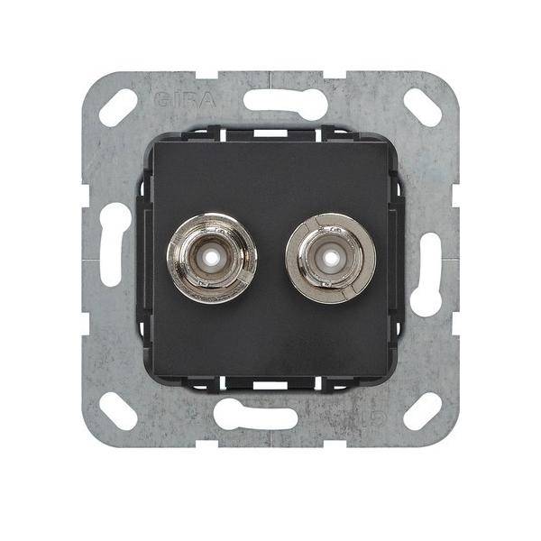 Gira BNC 2fach Crimpanschluss 563010