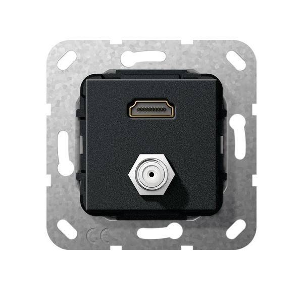 Gira UP Tragring HDMI und SAT 567510