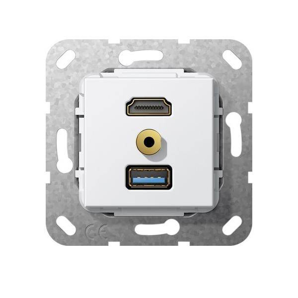 Gira UP Tragring HDMI und USB A 568003