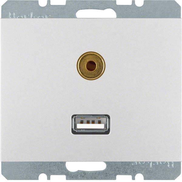 Berker USB/3,5mm Audio Steckdose 3315397003