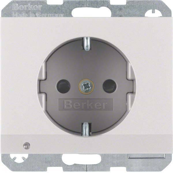Berker SCHUKO-Steckdose alu 41097003