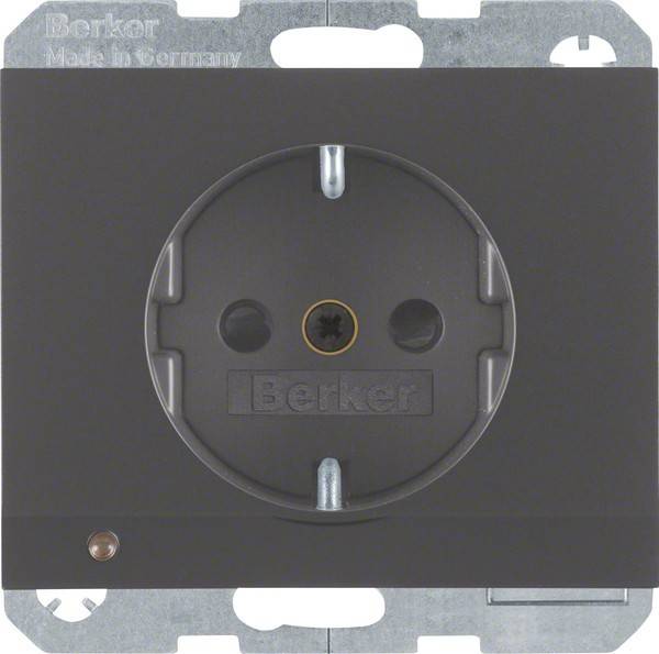 Berker SCHUKO-Steckdose anth/ma 41097006