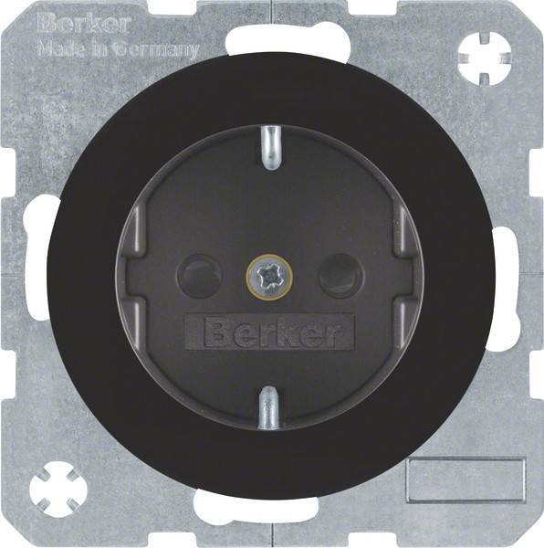 Berker SCHUKO-Steckdose sw/gl 47232045