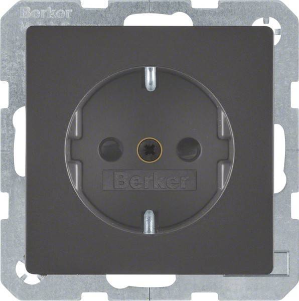Berker SCHUKO-Steckdose anth/sa 41236086