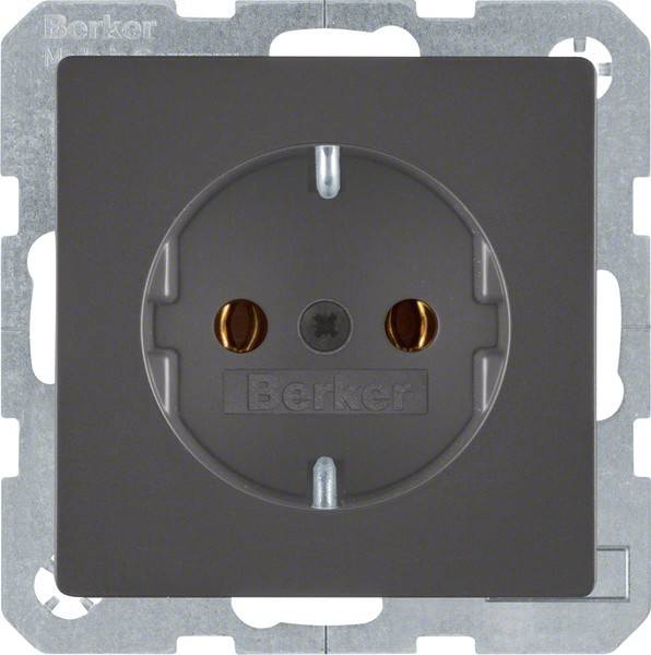 Berker SCHUKO-Steckdose anth/sa 47436086