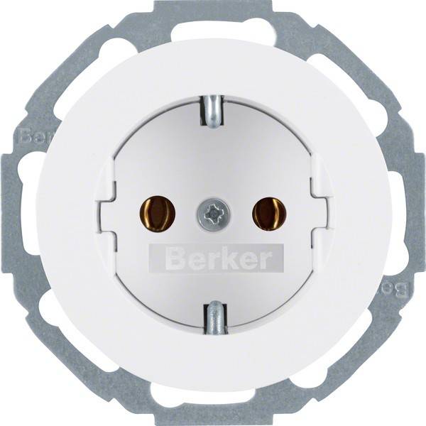 Berker SCHUKO-Steckdose pows/gl 41452089