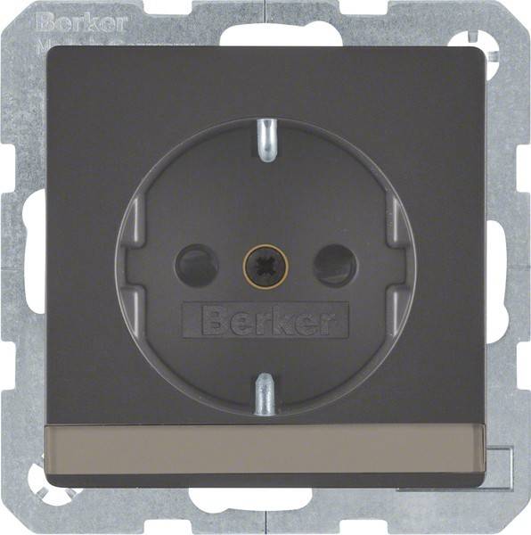 Berker SCHUKO-Steckdose anth/sa 41496086