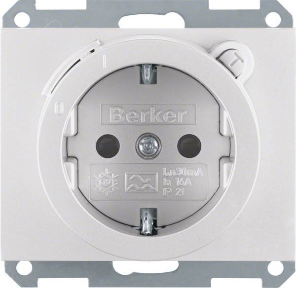 Berker SCHUKO-Steckdose alu 47087003