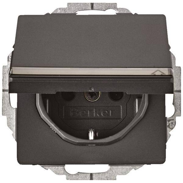 Berker SCHUKO-Steckdose anth/sa 47466086