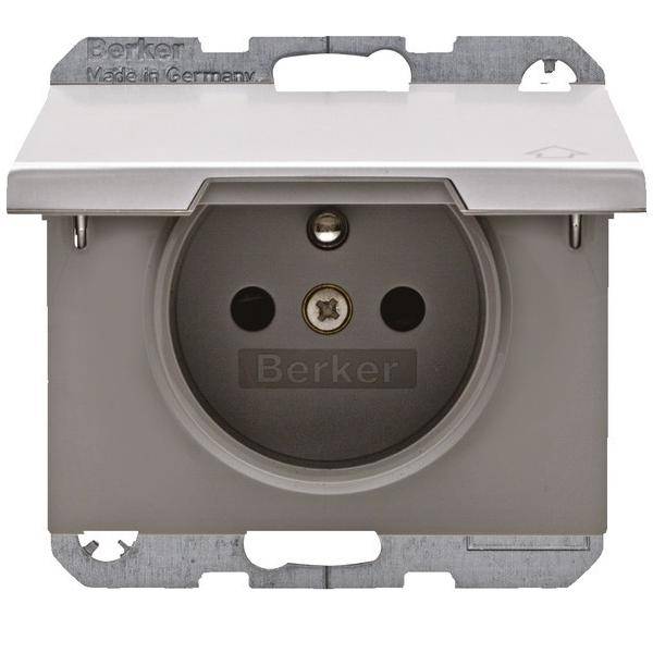 Berker Steckdose Alu 6765777103