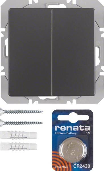 Berker KNX-Funk Wandsender 2fach 85656226