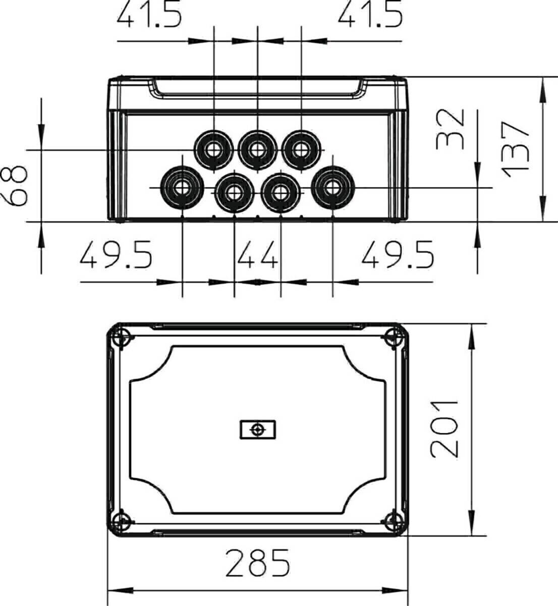 OBO Bettermann Kabelabzweigkasten T 350 HD LGR