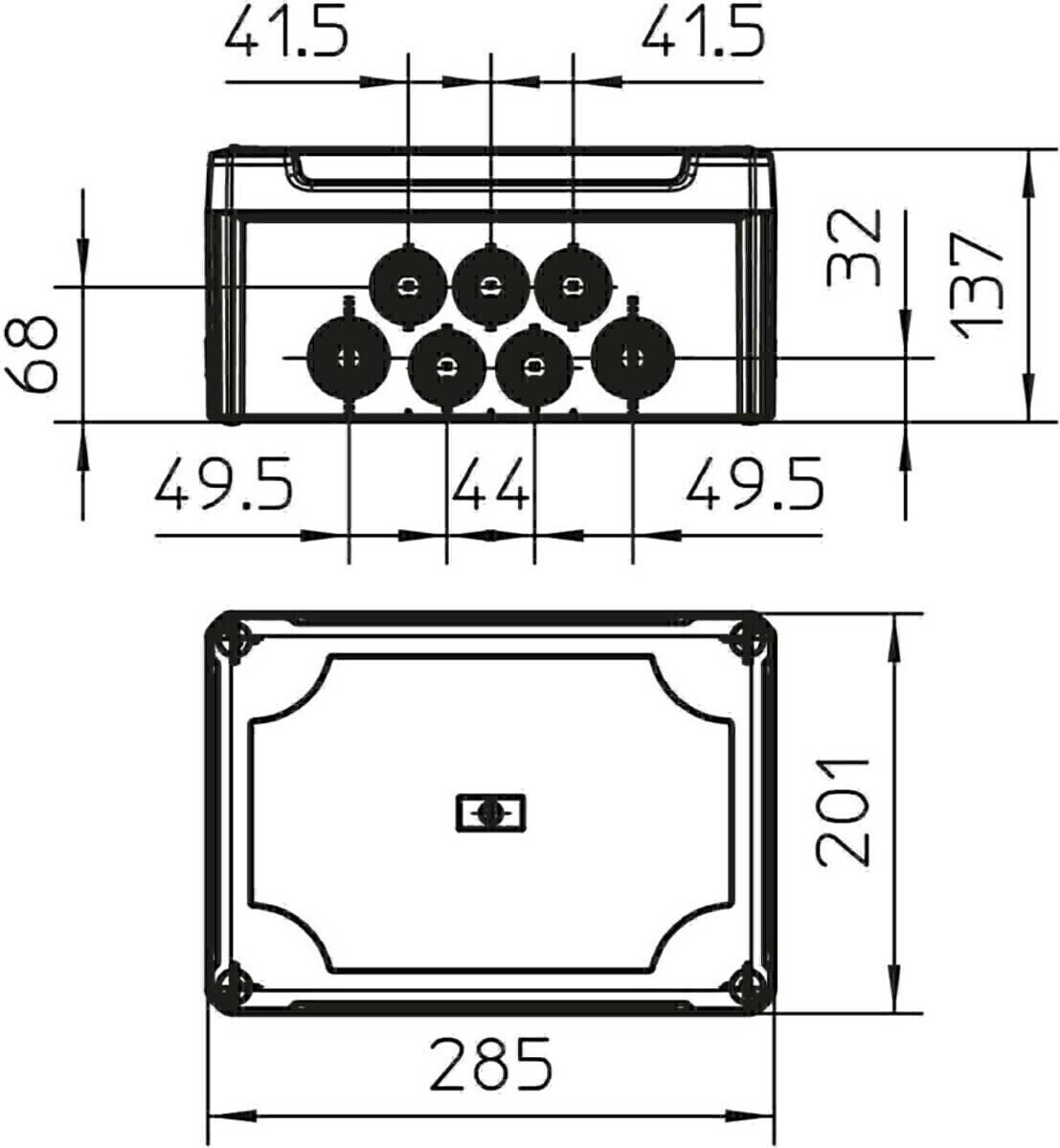 OBO Bettermann Kabelabzweigkasten T 350 HD LGR