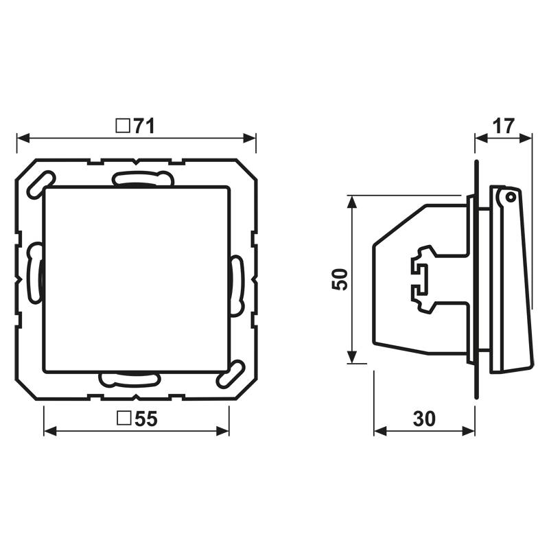 Jung SCHUKO-Steckdose 16A 250V AS 1520 NKL