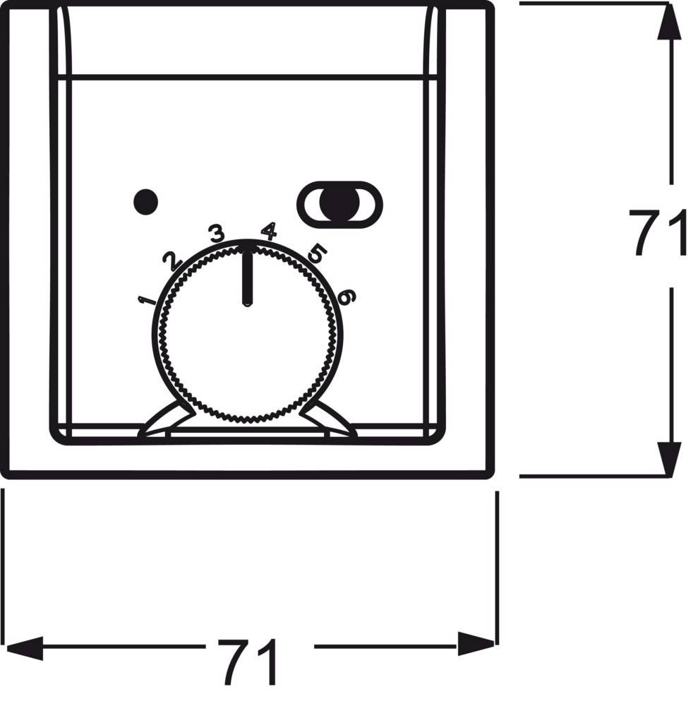 Busch-Jaeger Zentralscheibe elf/ws 1795-72