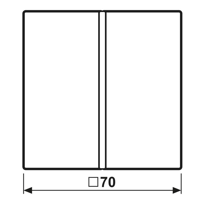 Jung Taste 1-fach ws LS 401 TSAP