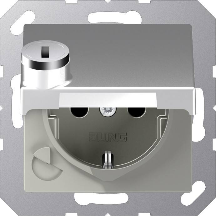 Jung SCHUKO-Steckdose 16A 250V A 1520 BFKLSL AL