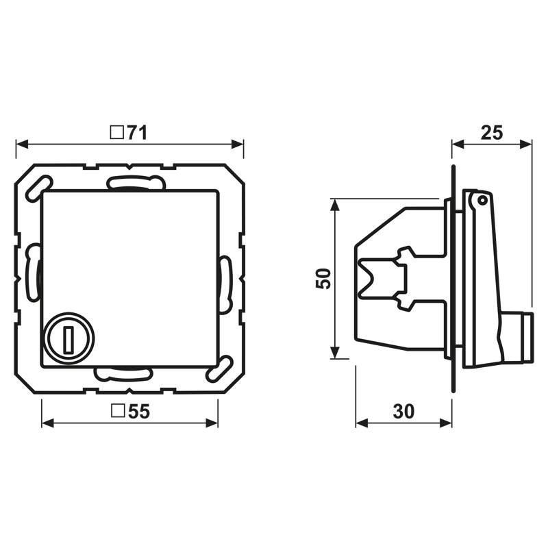Jung SCHUKO-Steckdose 16A 250V A 1520 BFKLSL AL