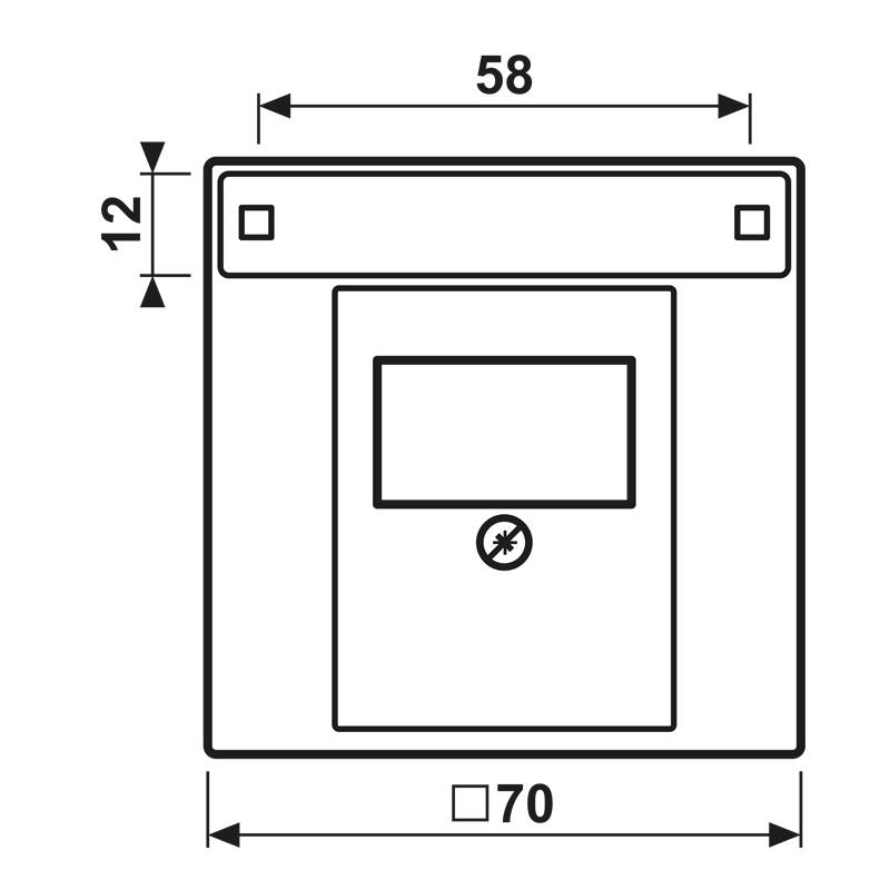 Jung Abdeckung Schriftfeld ant AL 2969 T NA AN
