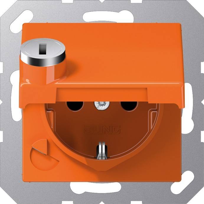 Jung SCHUKO-Steckdose 16A 250V AS 1520 BFKLSL O