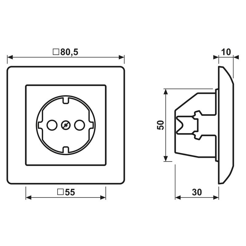 Jung SCHUKO Steckdose AS 1521