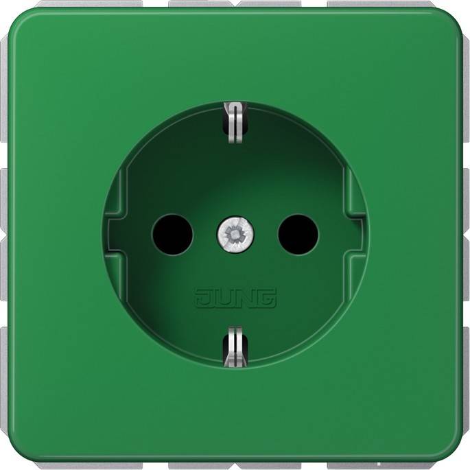 Jung SCHUKO-Steckdose 16A 250V CD 1520 BFKI GN