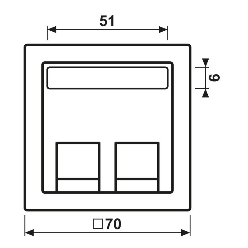 Jung Abdeckung ME 569-30 BF PL AT L