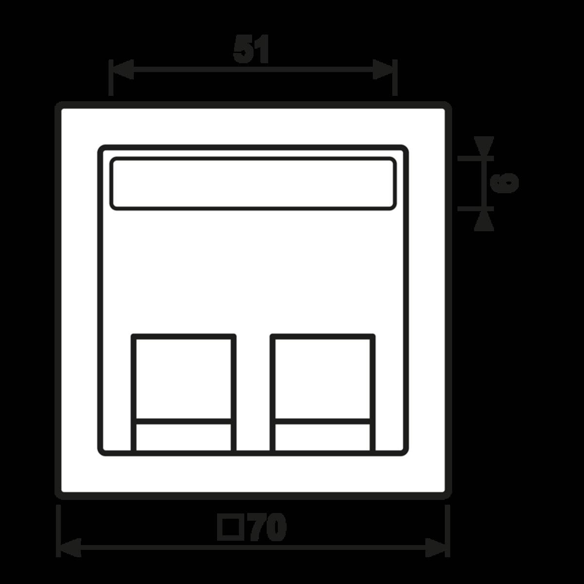 Jung Abdeckung LS 569-30 BF PL WW