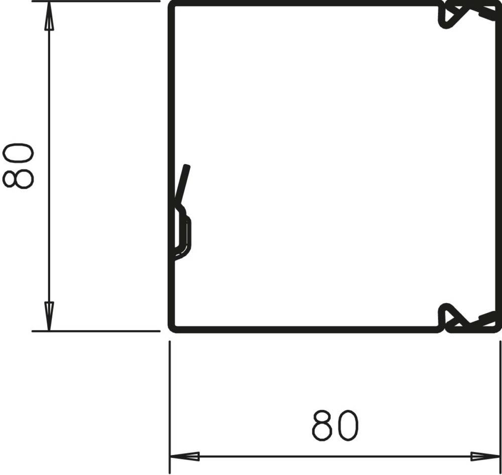 OBO Bettermann Leitungsführungskanal LKM80080RW